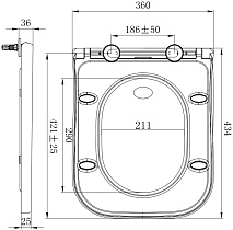 Крышка-сиденье Allen Brau Infinity HDA309 4.21010.20 с микролифтом, белый