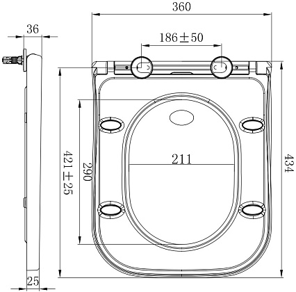 Крышка-сиденье Allen Brau Infinity HDA309 4.21010.20 с микролифтом, белый