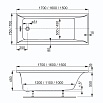 Акриловая ванна VagnerPlast Veronela 150x70 см