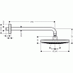 Верхний душ Hansgrohe Raindance Select S240 26466400 хром/белый