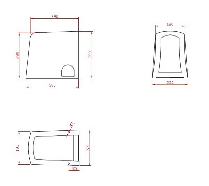 Полупьедестал для раковины BelBagno Lago BB128PH