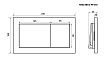 Кнопка смыва Timo Reko FP-004MB матовый черный