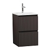 Тумба с раковиной BelBagno Uno-Mini 40 см Темно-серый матовый