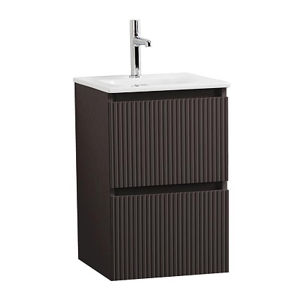 Тумба с раковиной BelBagno Uno-Mini 40 см Темно-серый матовый