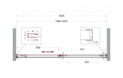 Душевая дверь BelBagno SOFT_CLOSE-1-BF-1-140-C-Cr 140x200 прозрачная, хром Душевая дверь BelBagno SOFT_CLOSE-1-BF-1-140-C-Cr 140x200 прозрачная, хром
