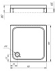 Поддон для душа Aquatek 90x90 с ножками