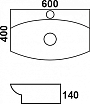 Раковина Melana MLN-78014D 60 см