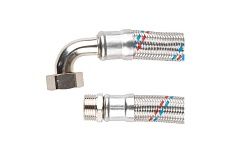 Подводка гибкая для станций водоснабжения AV Engineering SUS, гайка 1 - штуцер 1 80см AVE21680