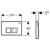 Кнопка смыва Geberit Delta50 115.135.11.1 белый ( снято с производства)
