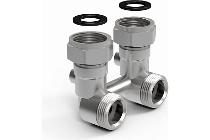 Узел нижнего подключения Royal Thermo хром, 1/2” x 3/4” E НС-1105739