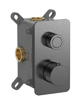 Смеситель для душа AQUAme AQM8810GM термостат, оружейный металл