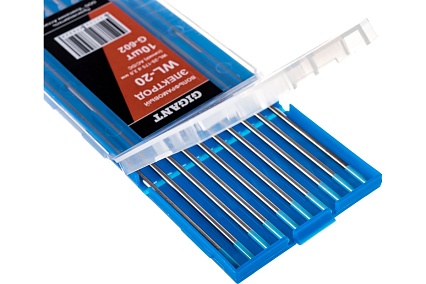 Электроды вольфрамовые WL-20-175 (10 шт; 2 мм; синий; AC/DC) Gigant G-602