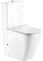 Унитаз компакт CeramaLux 1288A безободковый, белый