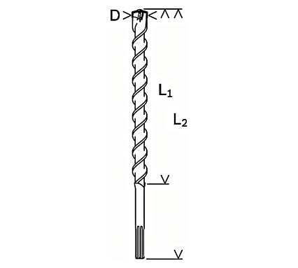 Бур SDS-max (35x800х920 мм; Speed X) Bosch 2.608.586.798