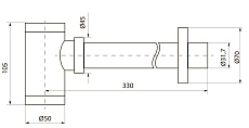 Сифон для раковины Point PN000Z2GM графит