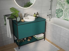 Мебель для ванной Cersanit Botanique 100 см, зеленый