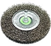 Щетка дисковая гофрированная Lessmann Д100x10, ROF 0.30 мм, хвостовик 6 мм 410155
