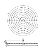 Верхний душ RGW Shower Panels SP-81 30x30 хром