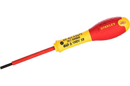 Диэлектрическая отвертка FATMAX 1000V 3.5х75 мм Stanley 0-65-411