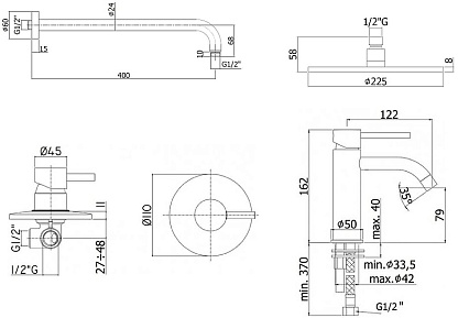 Душевой набор Paffoni Light KITLIG011BO071 белый матовый