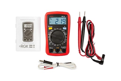 Цифровой мультиметр RGK DM-10 с поверкой 779623