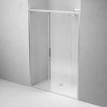 Душевая дверь Am.Pm Gem 150x195 прозрачное/матовое стекло, хром матовый