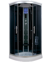 Душевая кабина Timo Standart T-1109 90x90, с г/м, тонированные стекла, хром
