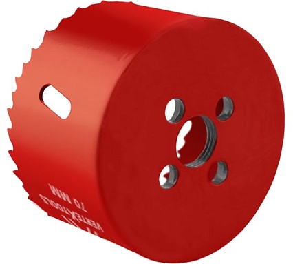 Коронка биметаллическая по металлу 70 мм Vertextools 2525-70