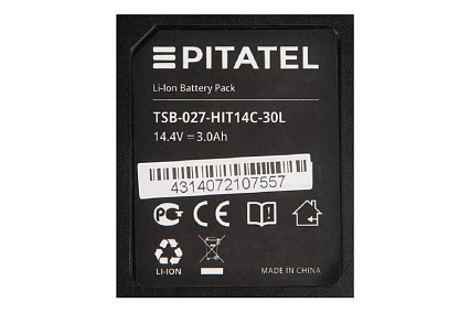 Аккумуляторная батарея ZeepDeep tsb-027-hit14c-30l (p/n: bsl 1415, bsl 1430), li-ion 14,4v 3ah 860676
