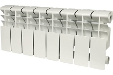 Алюминиевый радиатор Rommer Plus 200 8 секций RAL9016 89990