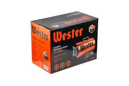 Газовая тепловая пушка Wester TG-12000 12 кВт, 320 м3/ч, 0.73 кг/ч, 125 м2 615345
