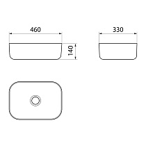 Раковина Point Венера PN43073WB 46 см белый