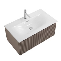 Тумба с раковиной BelBagno Uno 80 см 1 ящик, Бежевый матовый