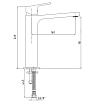 Смеситель для раковины E.C.A. Tiera 102188003C1EX черный матовый