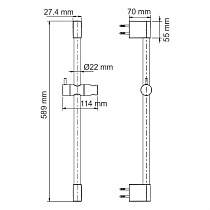 Душевая стойка WasserKRAFT Sauer A193 золото