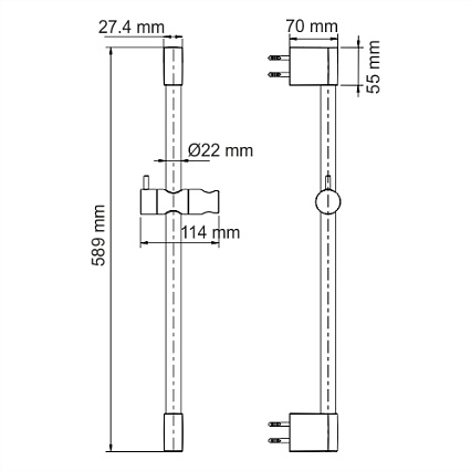 Душевая стойка WasserKRAFT Sauer A193 золото