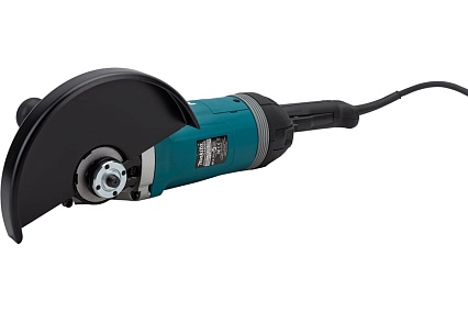 Угловая шлифовальная машина Makita 230 мм, 2700 Вт, 6600 об., плавн. пуск, антивиб рук., антирестарт, расцепляющая муфта, суперфланец, 6.5 кг GA9080FX1