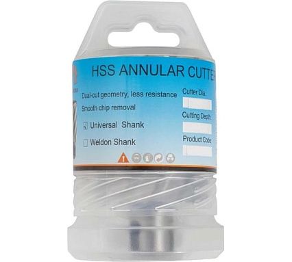 Сверло корончатое по металлу Р6М5/М2 36x55 мм WOLFSTAR cw00096