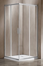Душевой уголок Vincea Garda VSS-1G9010CLBN 100x90 брашированный никель, прозрачный