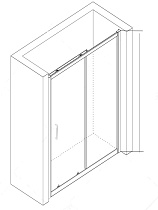 Душевой уголок RGW Classic CL-48B 100x100 прозрачное, черный