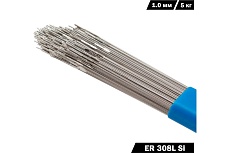 Пруток присадочный нержавеющий для сварки SvarCity ER 308 LSi (Св-04x19Н9) 1.0 мм, 5 кг, сварка TIG полуавтомат пруток/нержавейка/ER308LSi/1/5кг