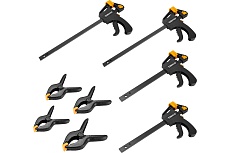 Набор быстрозажимных струбцин Deko CLS70-300 70 мм, 150 мм, 300 мм, 8 шт. 065-0668