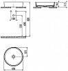 Раковина Creavit Loop LP145-00SM00E-0000 45 см черный матовый