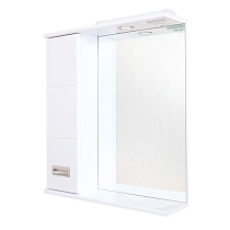 Зеркальный шкаф Onika Балтика 58 см белый, левый, с подсветкой 205815