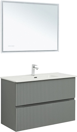 Тумба с раковиной Aquanet Джейн 100 см