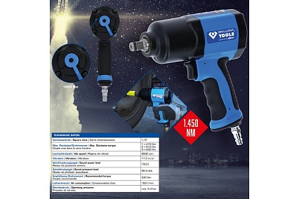 Пневматический ударный гайковерт Brilliant Tools 1/2 1450 Нм BT160100