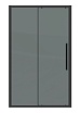 Душевая дверь Grossman Cosmo 110x195 тонированное, черный матовый 100.K33.02.110.21.10
