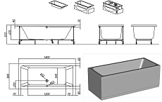 Акриловая ванна Kolpa-San Elektra BASIS 180x80 см