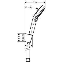 Душевой гарнитур Hansgrohe Crometta Vario 26692400 хром/белый