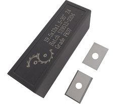 Нож сменный твердосплавный FHONK 19.5x12x1.5 стандарт HW 35º Z=4 NR (упаковка 10шт) 1951215FK07-10